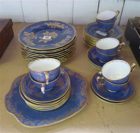 Wedgwood plates and Crown Staffordshire tea set